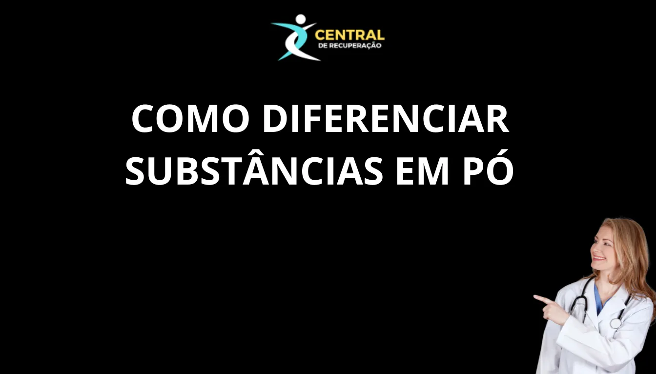 Como diferenciar substâncias em pó